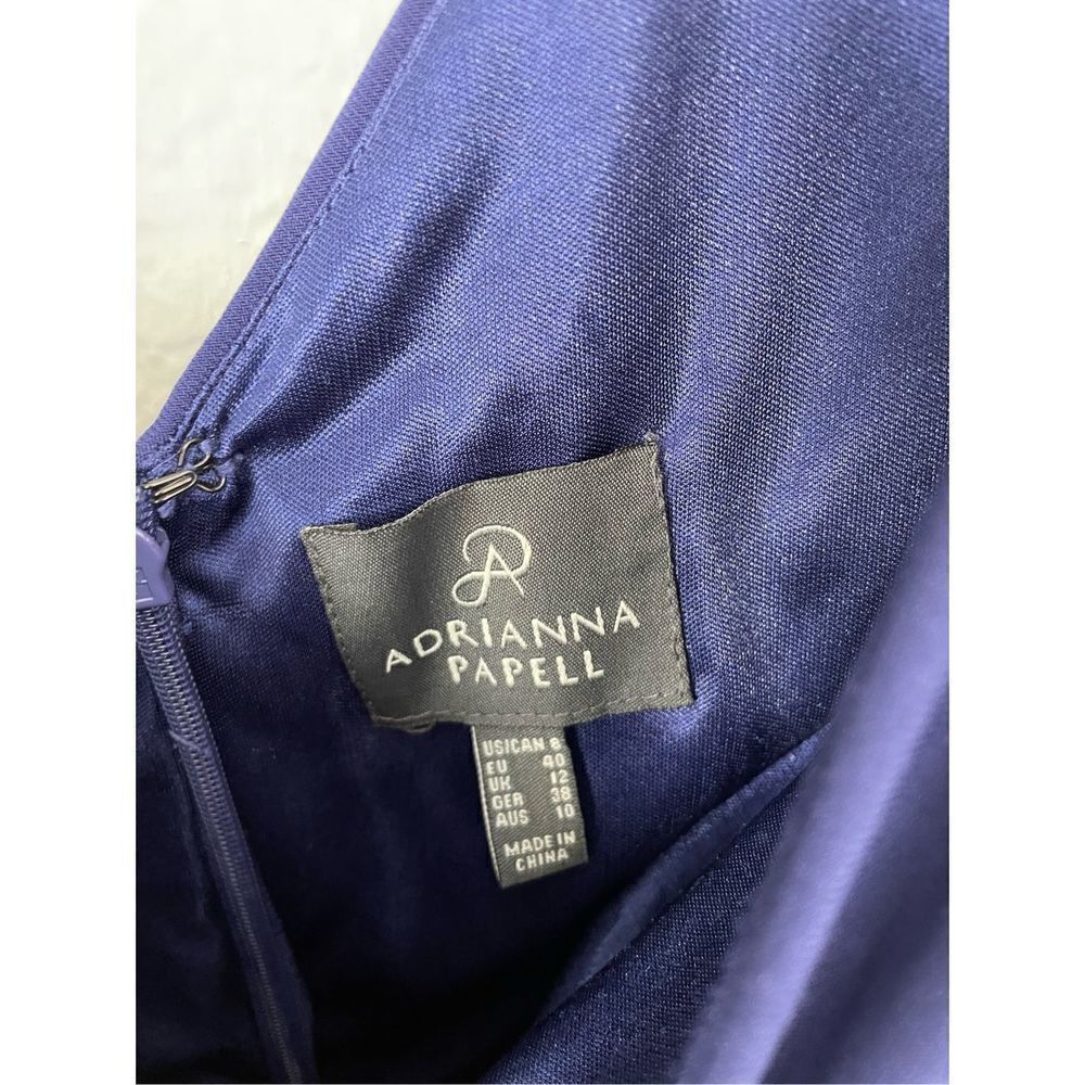 🆕 NWT Adrianna Papell Woman’s size 8 dress blue - Picture 8 of 10